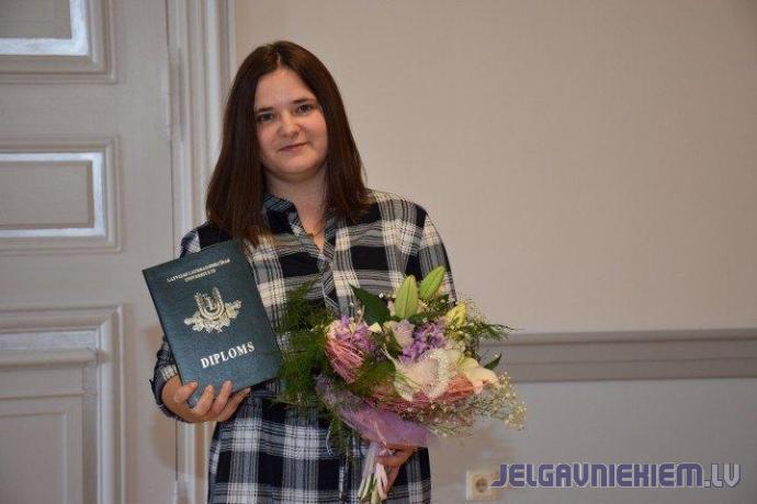 Jelgavniece iegūst LLU Senāta stipendiju