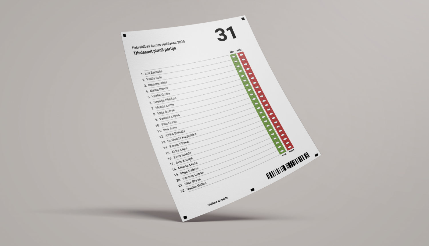 No 2025. gada pašvaldību vēlēšanām tiks ieviestas jaunas vēlēšanu zīmes