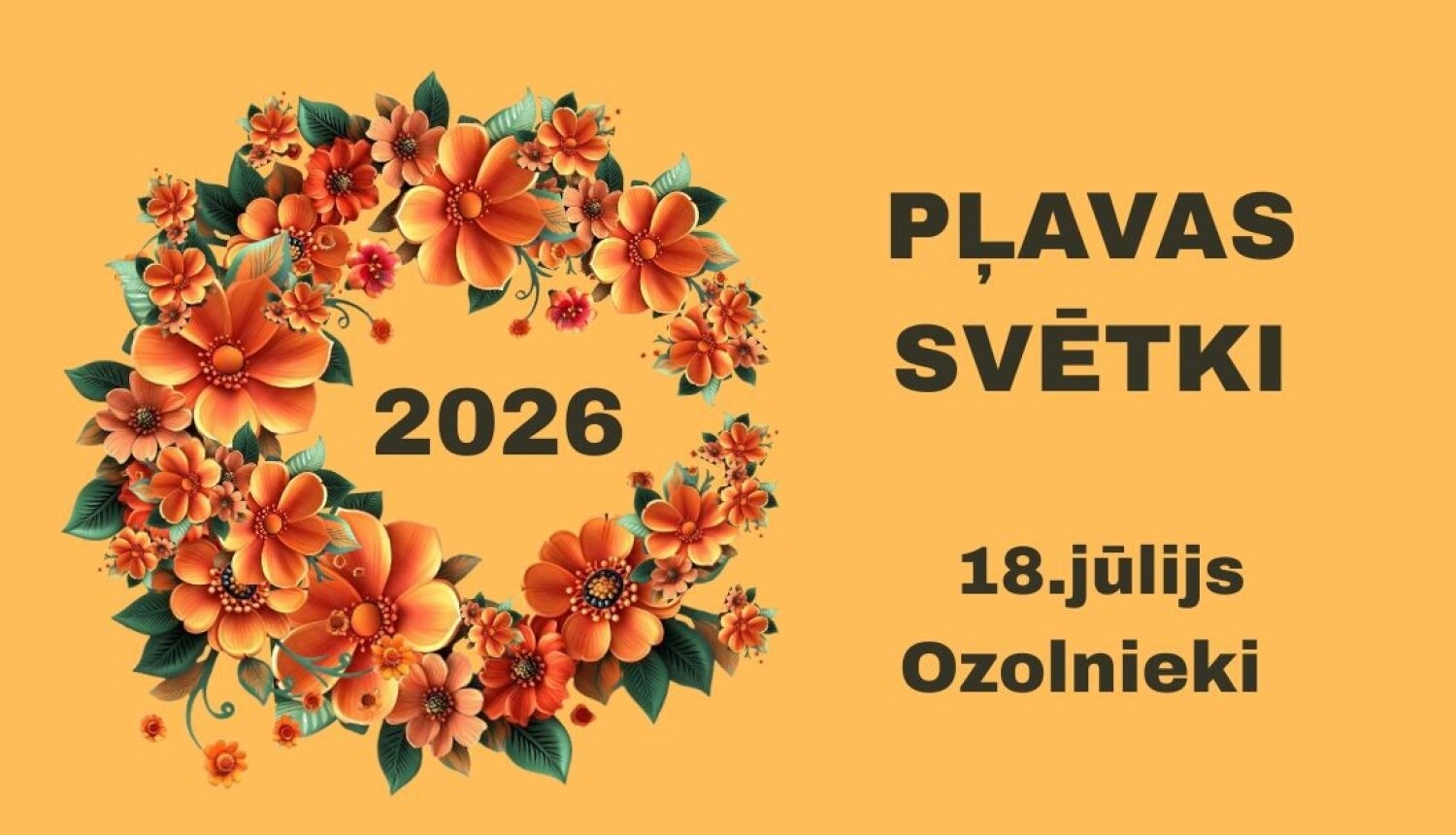 Aicina pieteikties ēdinātājus “Pļavas svētkiem” Ozolnieku pagastā