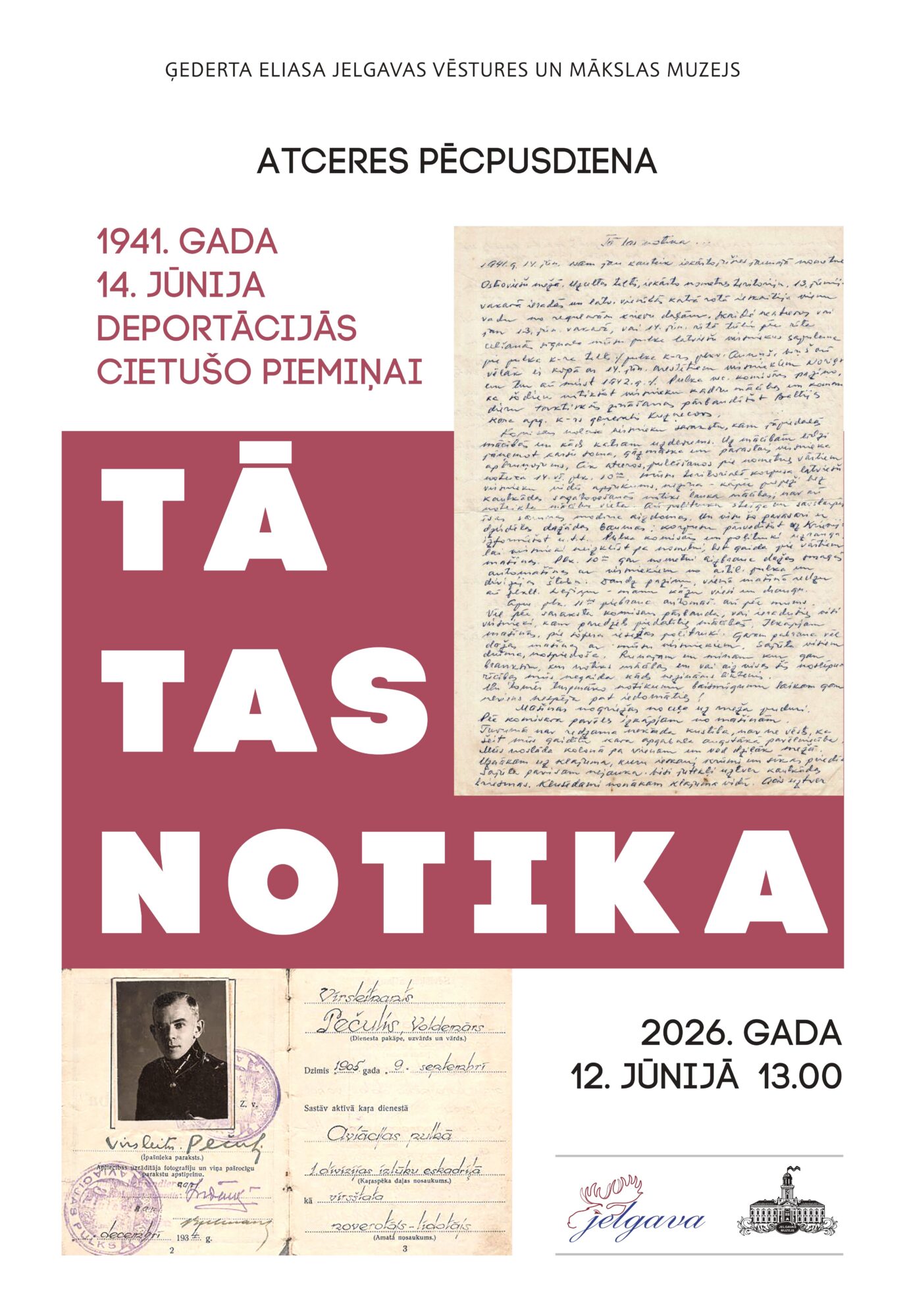 Muzejā notiks pasākums 